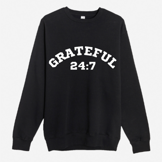 GRATEFUL CREWNK BLACK